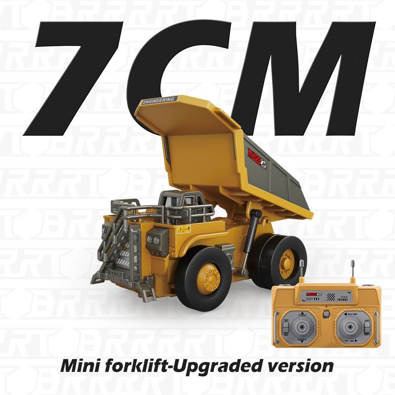 NordBygg Motion™ 1:64 Premium Mini RC Byggset i Metall – Gaffeltruck, Grävmaskin & Tipptruck