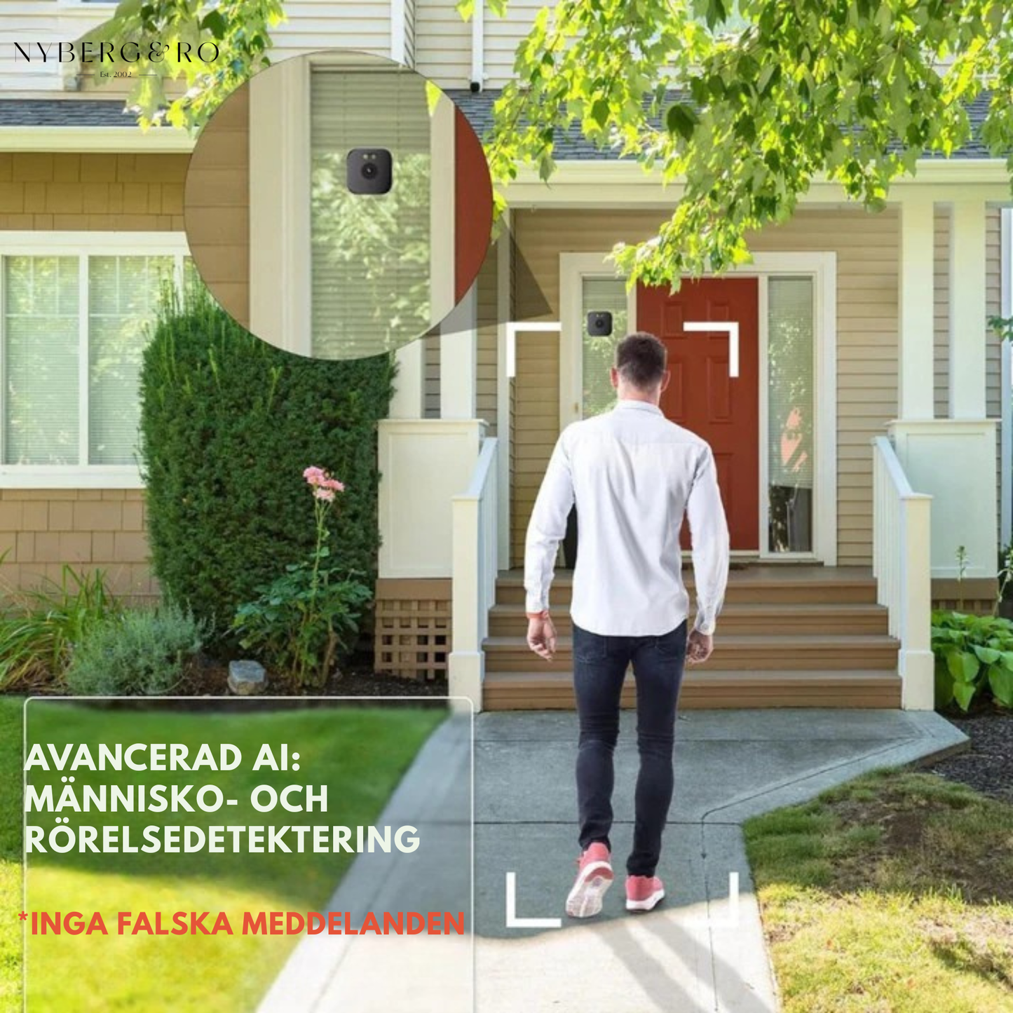 TryggVy™ | Diskret inomhuskamera som skyddar ditt hem – utan borrning