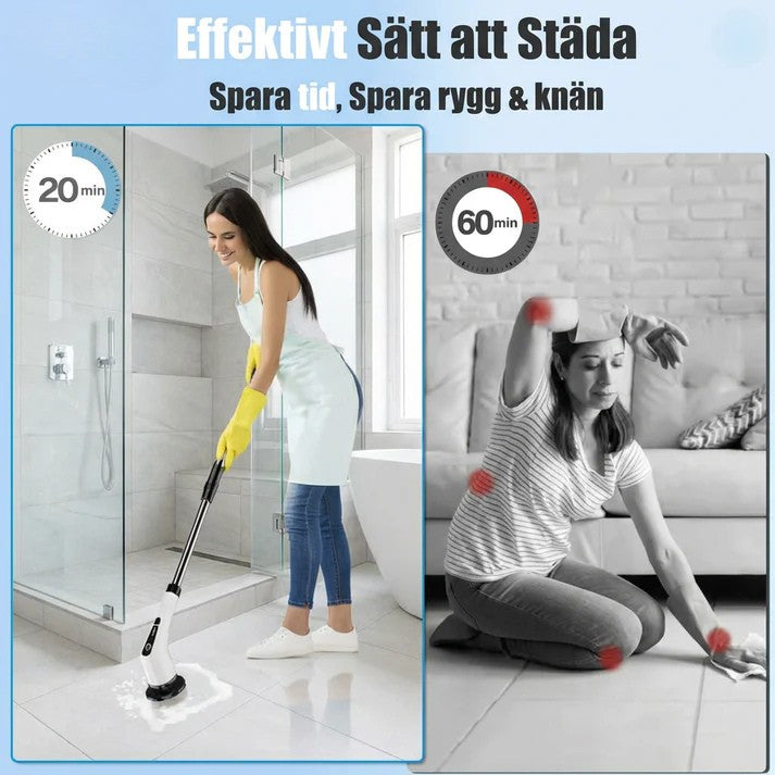 PowerScrub 9™ – 9-i-1 Elektrisk Rengöringsborste