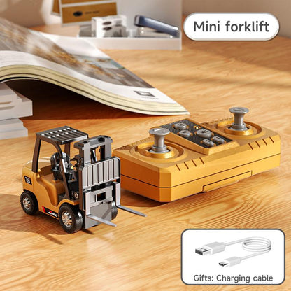 NordBygg Motion™ 1:64 Premium Mini RC Byggset i Metall – Gaffeltruck, Grävmaskin & Tipptruck