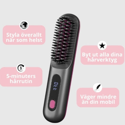 Curluxe™ AirStyle 3-i-1 Stylingborste – Locka, Torka & Platta