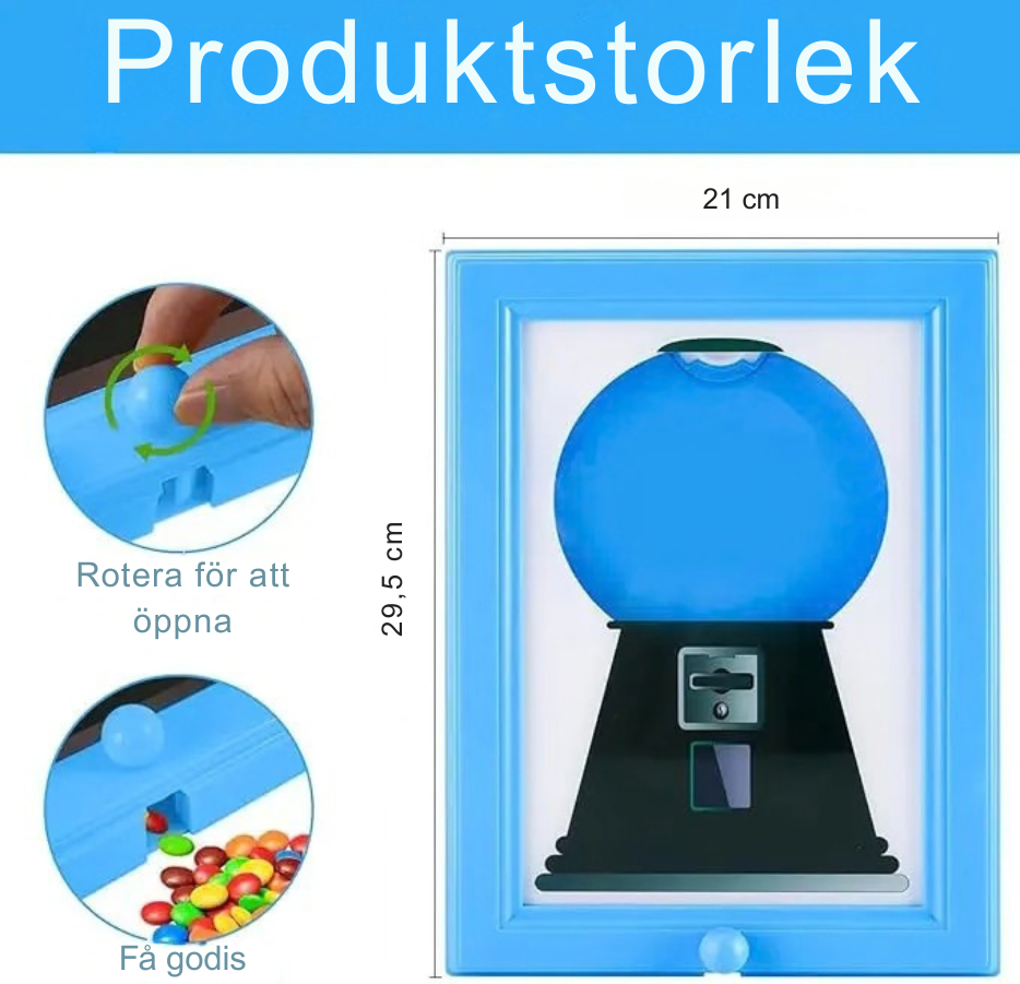 RetroSnack™ | Retro godisdispenser med färgstark design