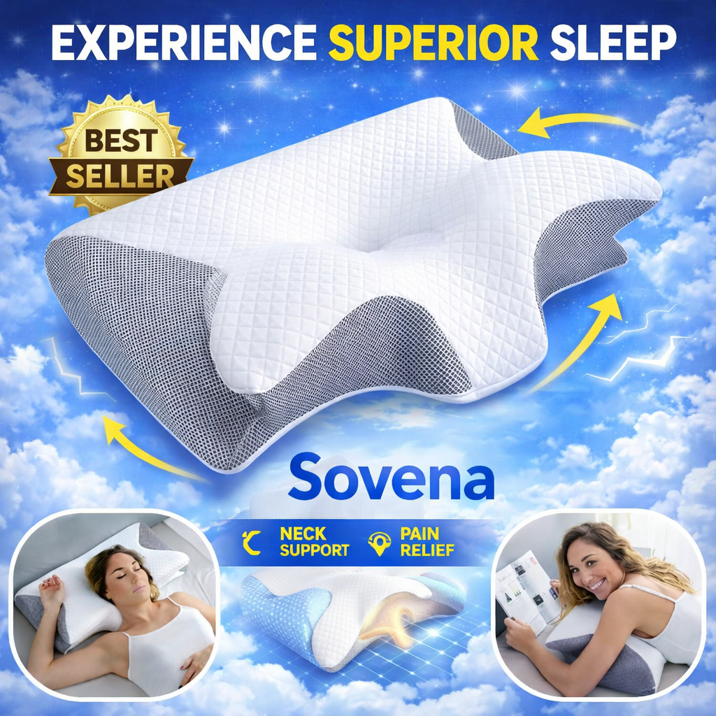 Sovena™ Ergonomisk Nackkudde | Mer ro i sömnen, mer energi på dagen