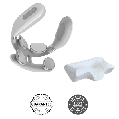 NackBalans Pro™ | Kompakt elektrisk nackmassage med värme & EMS